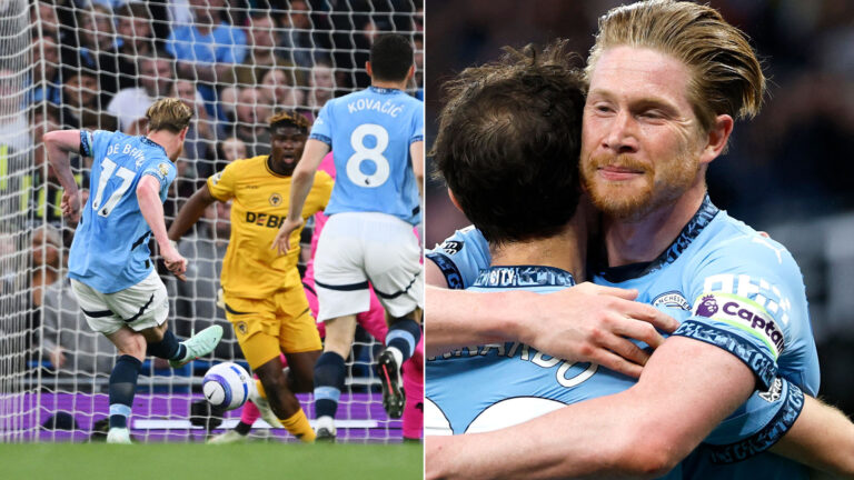 Man City 1 Wolves 0: Kevin de Bruyne sigue los