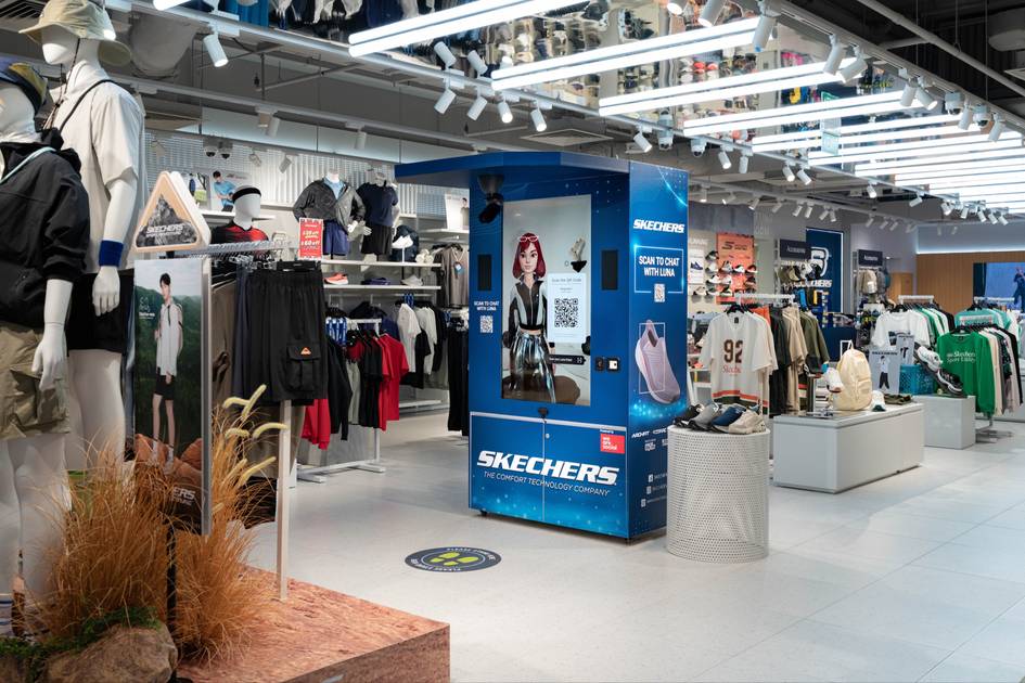 El shopassist de IA de Skechers es amigable, hablador y