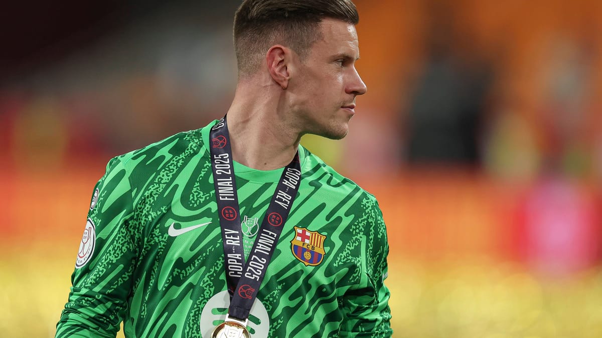 Marc-André Ter Stegen: portero nacional alemán en la meta del