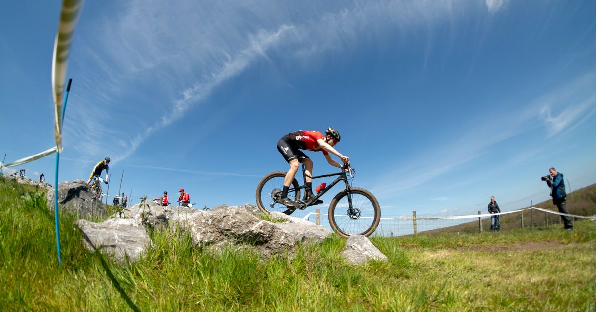 Carrera de bicicletas de montaña en Vam-Berg: los ciclistas tienen