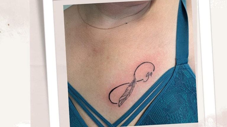 El tatuaje de Marieke cuando acababa de establecerse (foto privada).