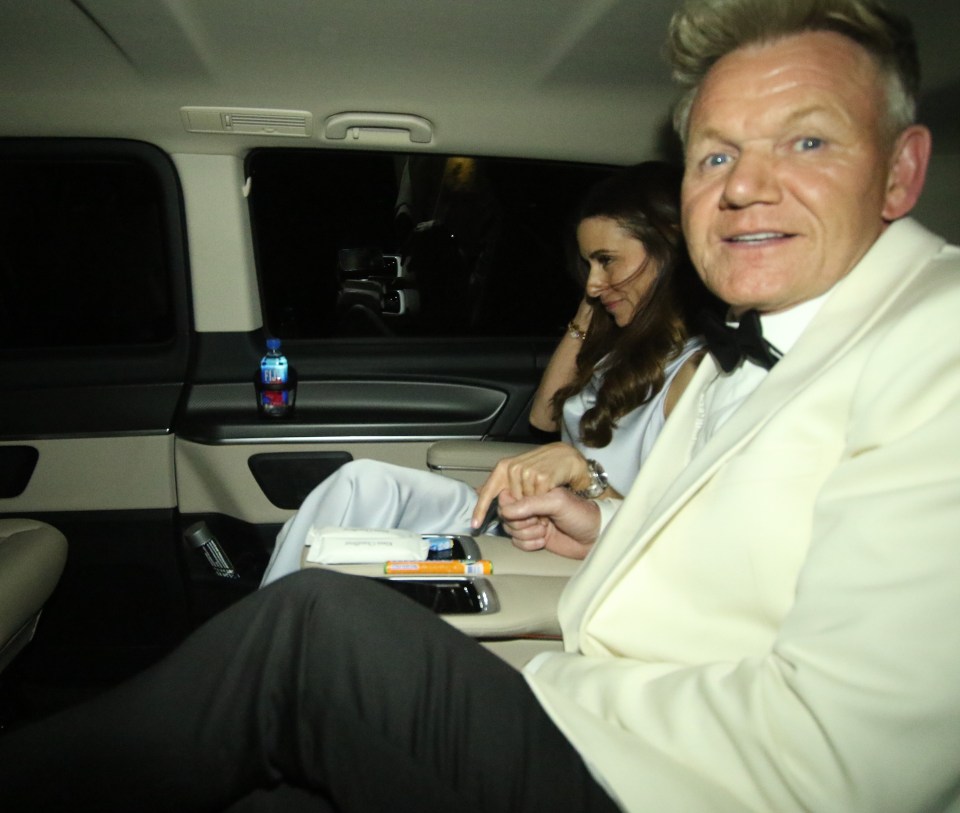 Gordon y Tana Ramsay dejan una fiesta.