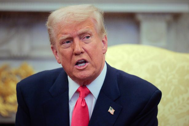 Una foto de Donald Trump en la Casa Blanca 