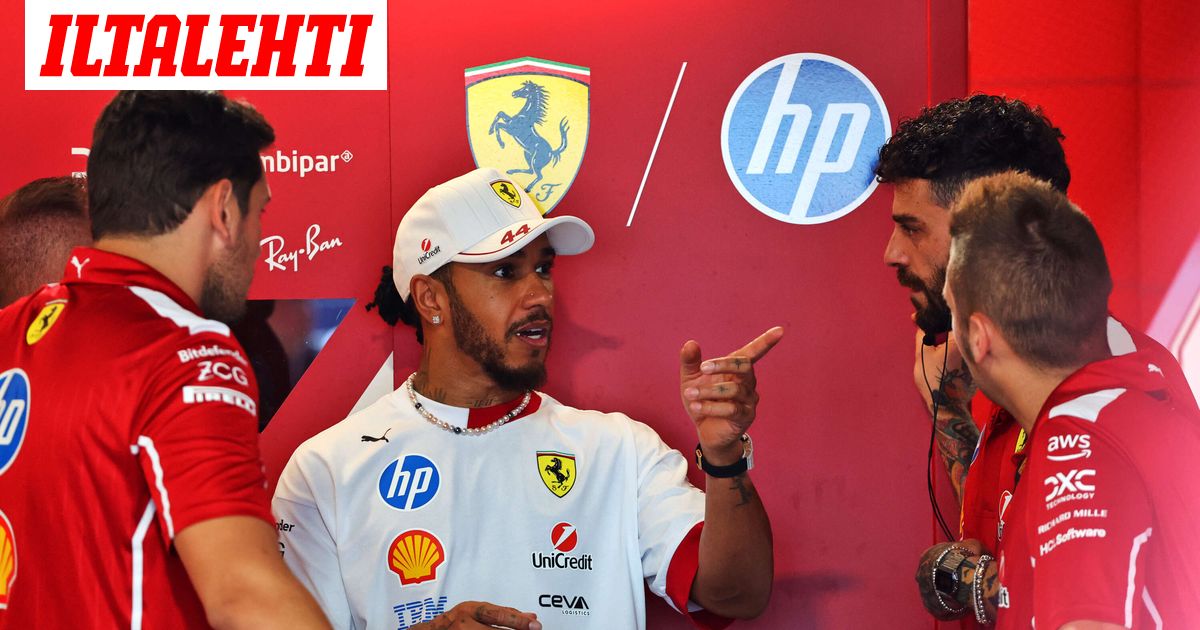 Lewis Hamilton se quedó completamente atascado con Ferrari