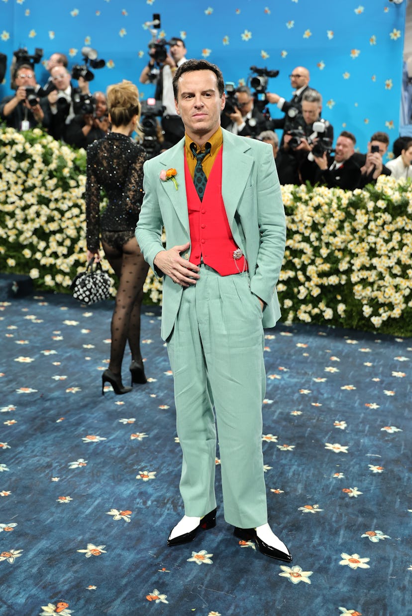 NUEVA YORK, Nueva York - 05 de mayo: Andrew Scott asiste a la Gala Met 2025 celebrando "Superfine: sastrein ...