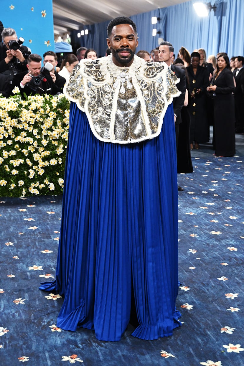 Colman Domingo en la Gala Met 2025 celebrando "Superfine: sastrería de estilo negro" Celebrada en el metro ...