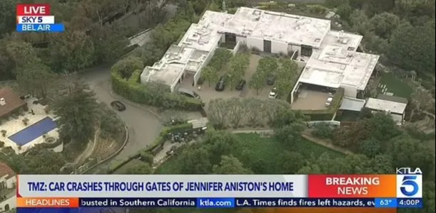 Jennifer Aniston Intruder 'se aferró a punta de pistola después