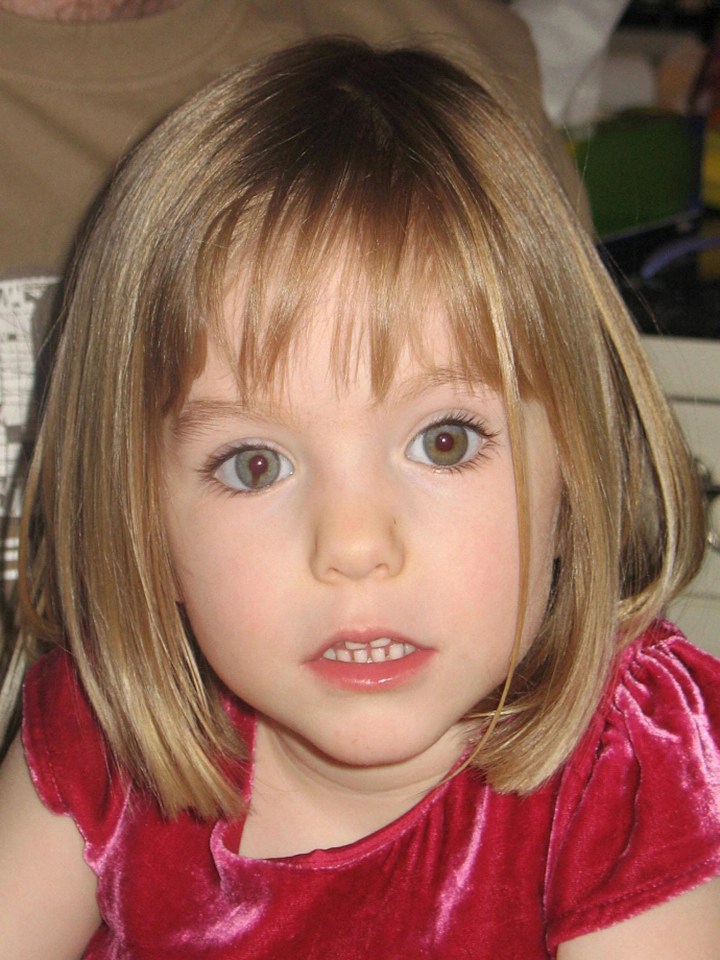 Foto de Madeleine McCann.