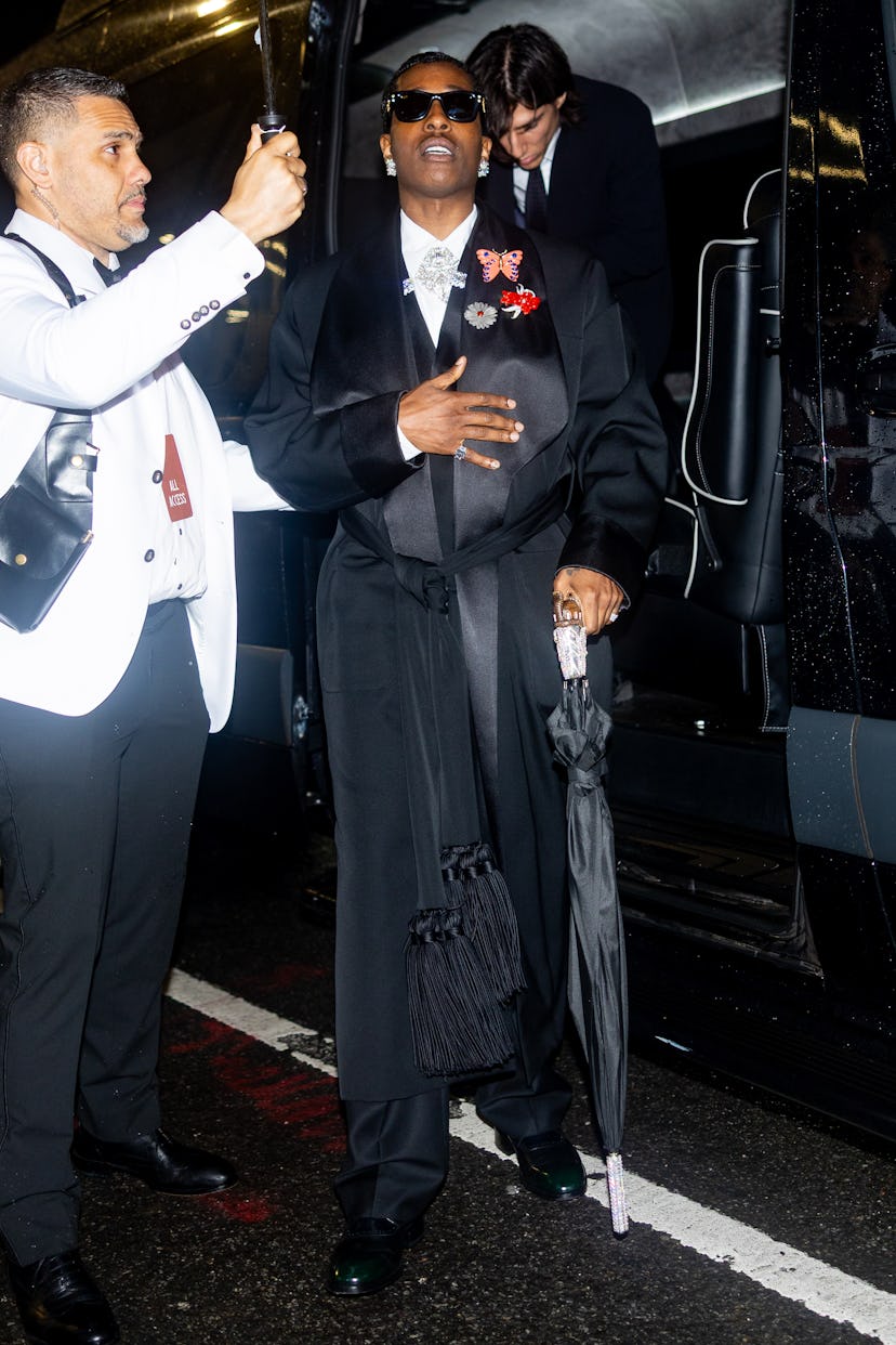 NUEVA YORK, NUEVA YORK - 05 de mayo: A $ AP Rocky se ve en el A $ AP Rocky X Ray Ban Met Gala After Party en ...