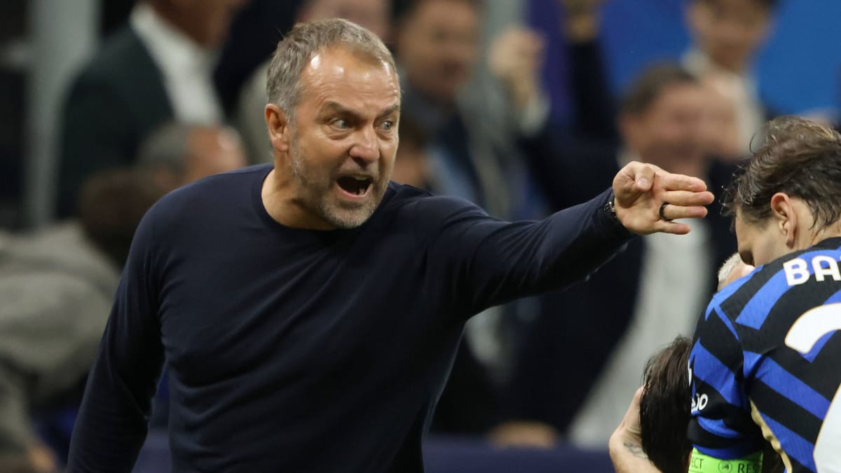 Liga de Campeones: Hansi Flick se enfurece en el árbitro