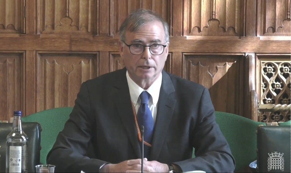 David Kogan en una audiencia de la Cámara de los Comunes.