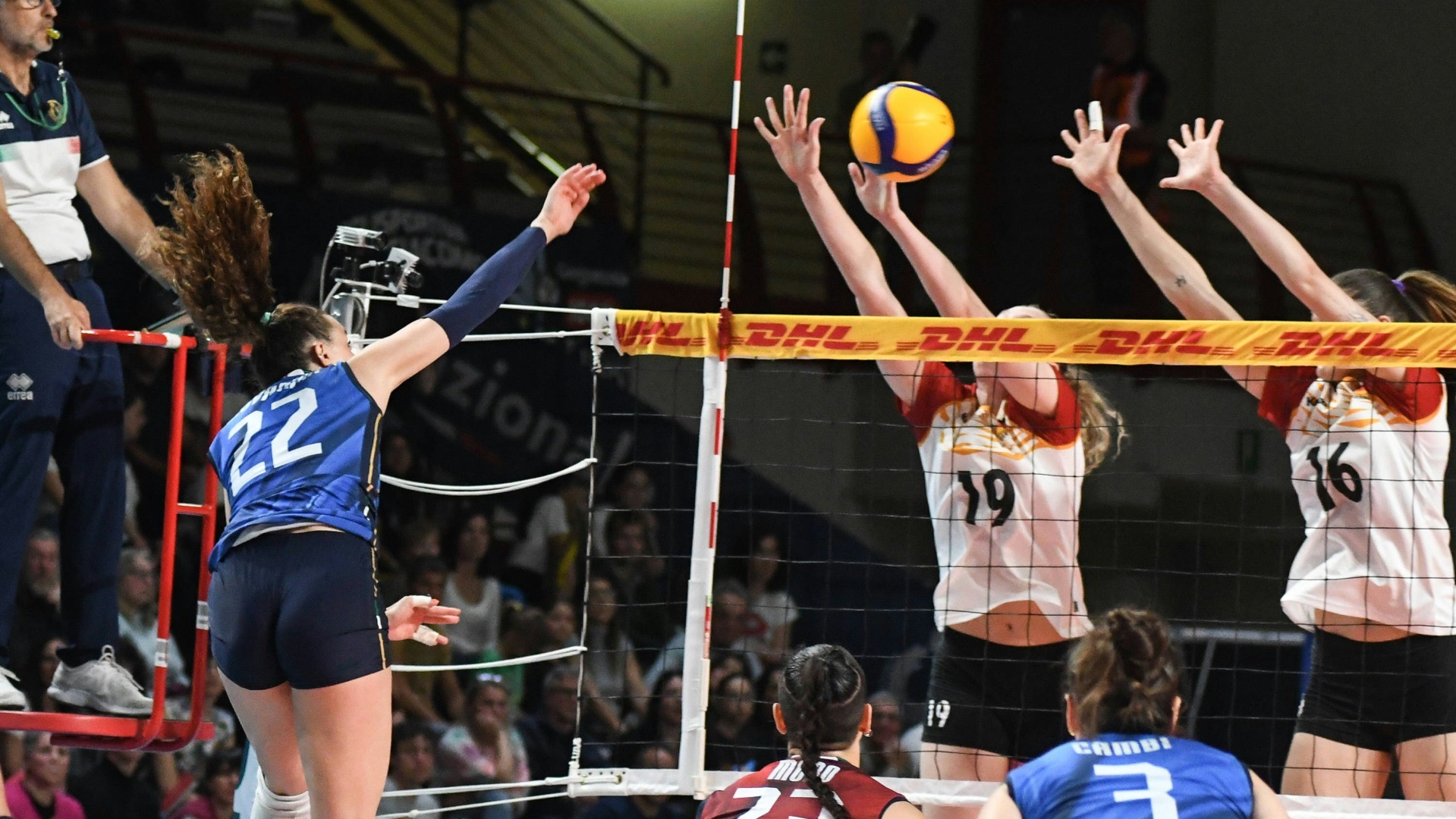 Las mujeres DVV pierden Italia con campeón olímpico