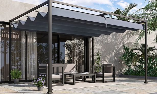 El Outsunny 4x3 (M) Metal Pergola de Debenhams