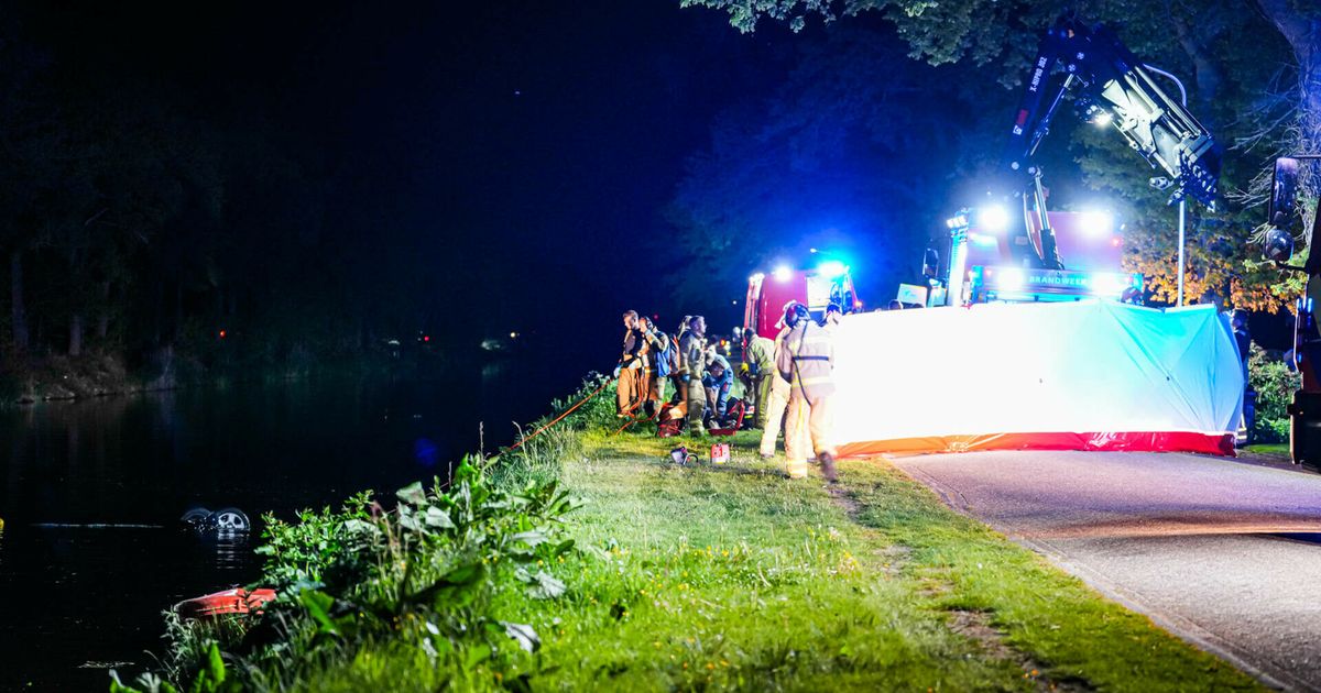 Auto en agua en Erica: conductor herido gravemente