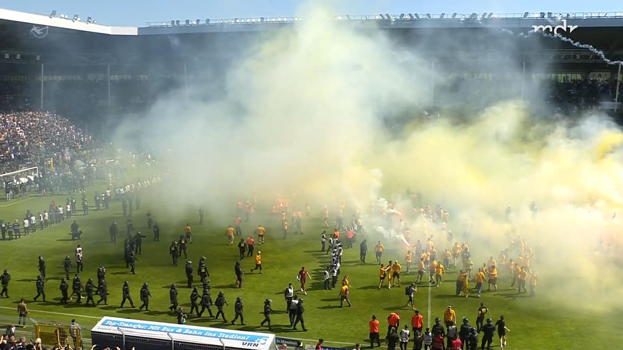 Escenas amenazantes en la 3ra liga: Dresden se eleva, los
