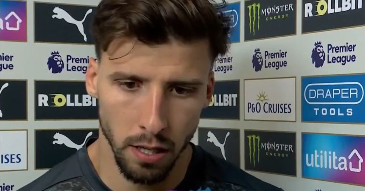 Furious Ruben Dias se divide en Southampton después del sorteo