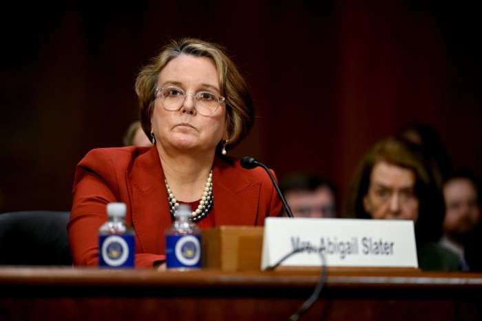 Gail Slater, jefe de la división antimonopolio del Departamento de Justicia