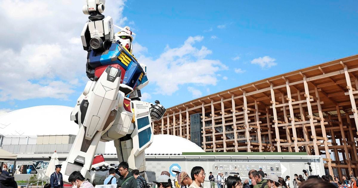 Hombre Mag Wereldexpo Visita en Japón ... con un boleto