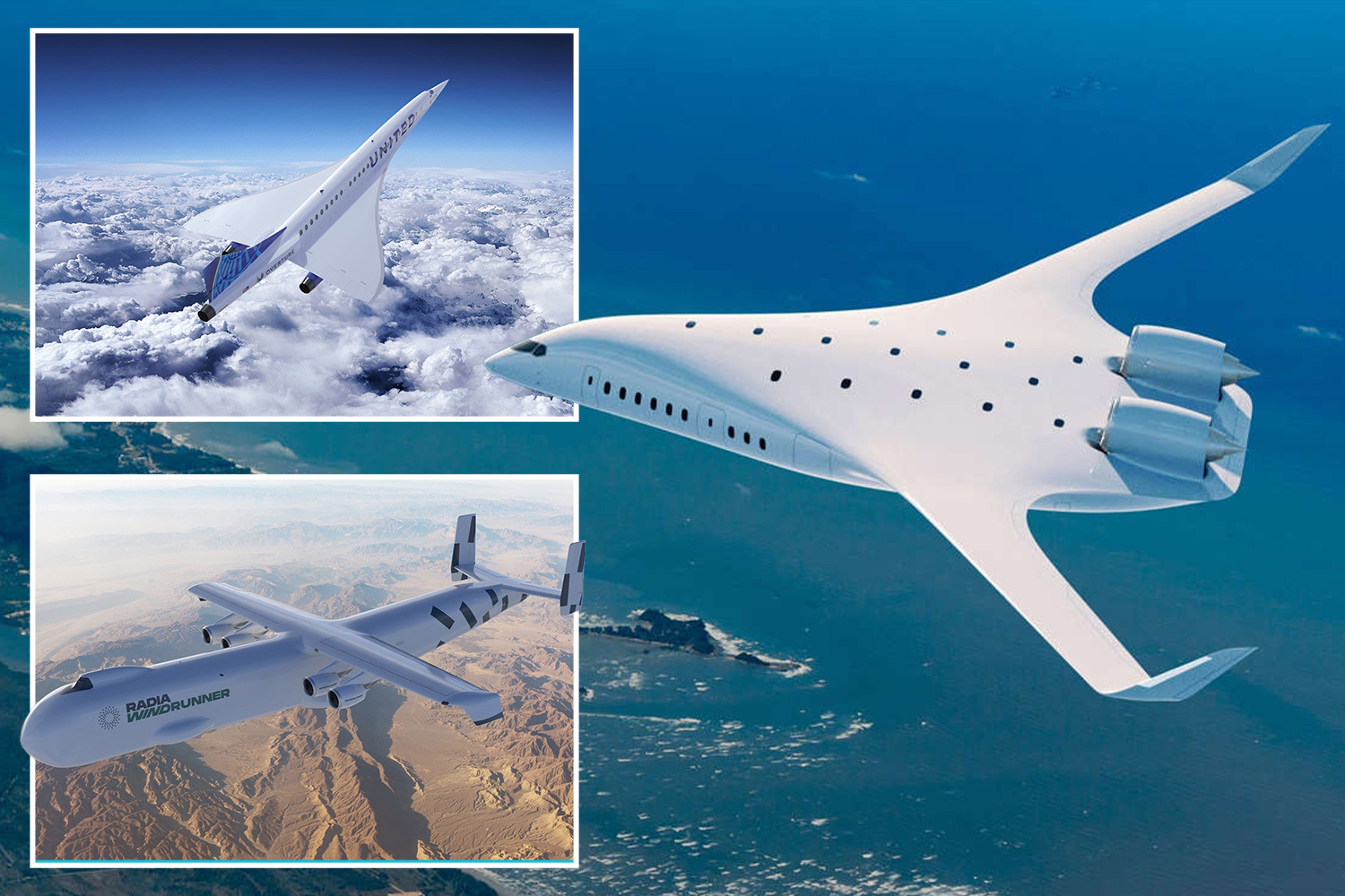 Desde 'SkyTanic' a Bizarre 'Blended Wing Jet' Jet, cinco aviones