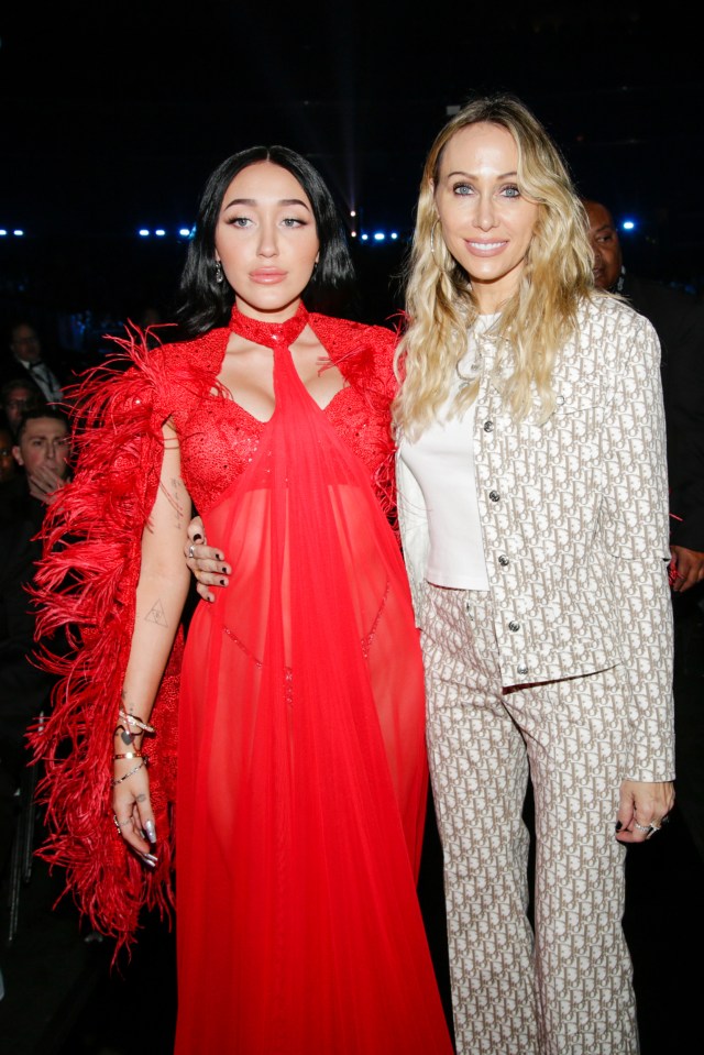 Noah Cyrus y Tish Cyrus en los 62º Premios Grammy.