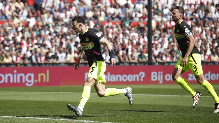 Ivan Perisic hizo el 2-1 para PSV contra Feyenoord. (Foto: ANP, Bart Stoutjesdijk)