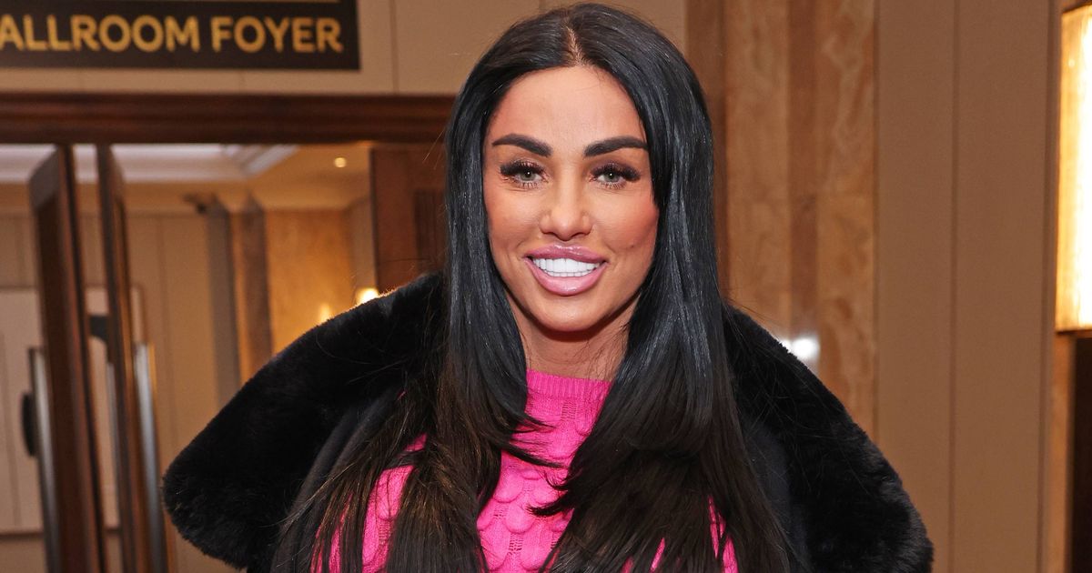Katie Price Desafiante mientras comparte a sus mascotas horas después