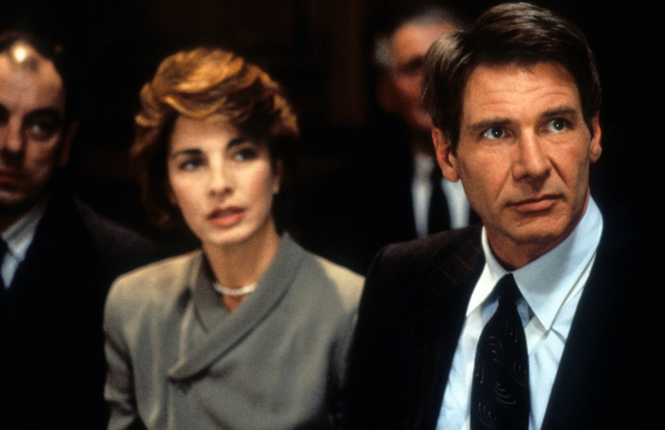 Anne Archer y Harrison Ford en Patriot Games.