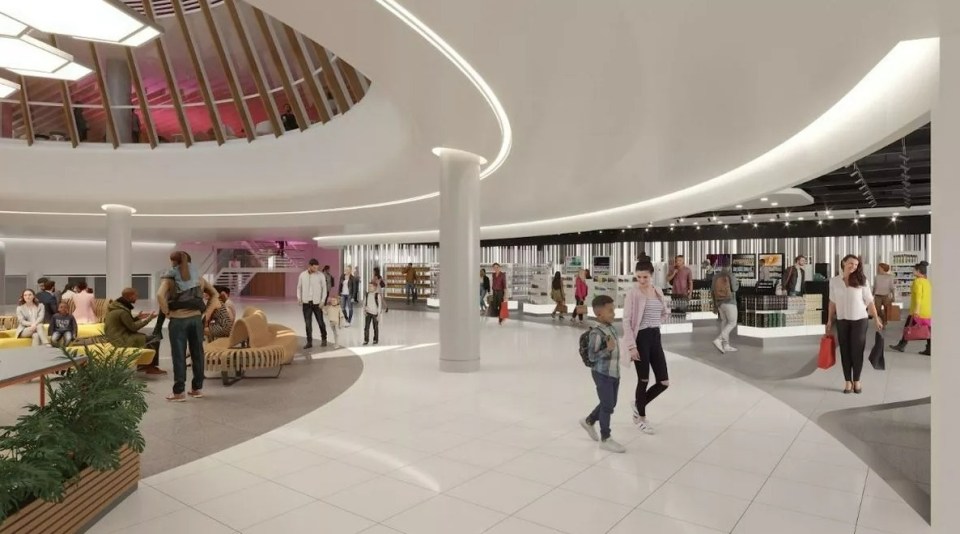 Ilustración de la transformación 3 de la Terminal 3 de Manchester Airport.