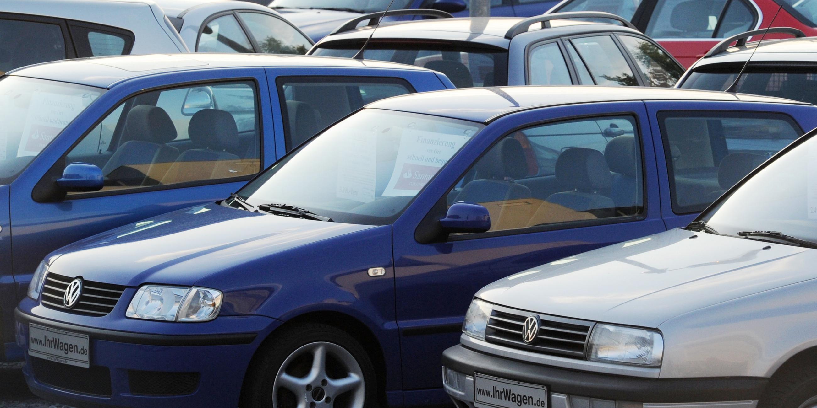 Archivo: los autos usados están en la granja de un concesionario de automóviles usados