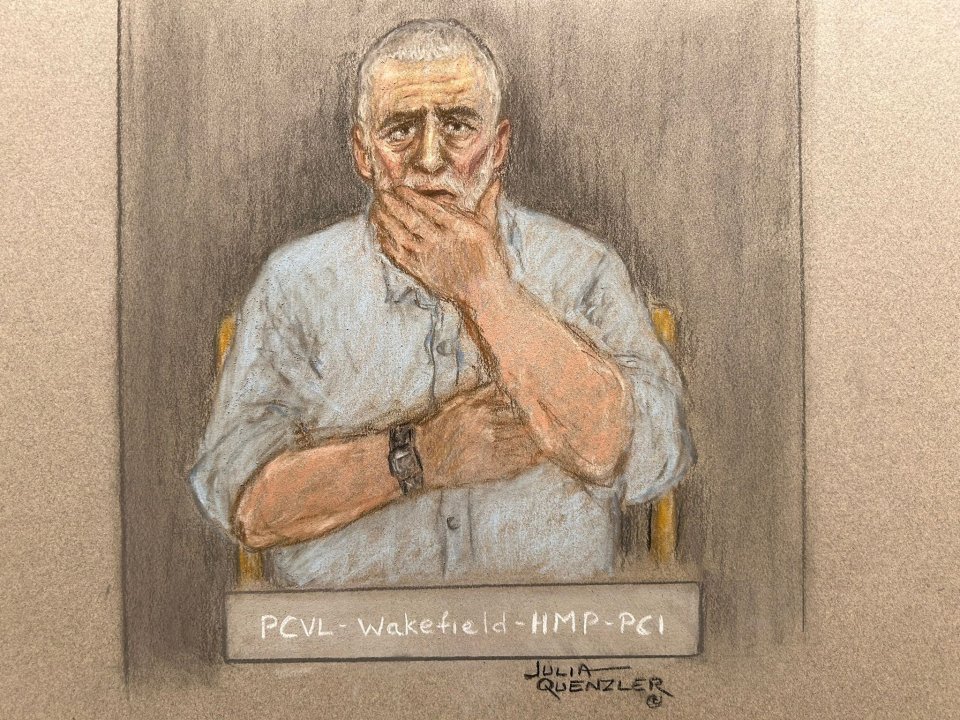 Ilustración de Peter Sullivan reaccionando a su convicción volcada.