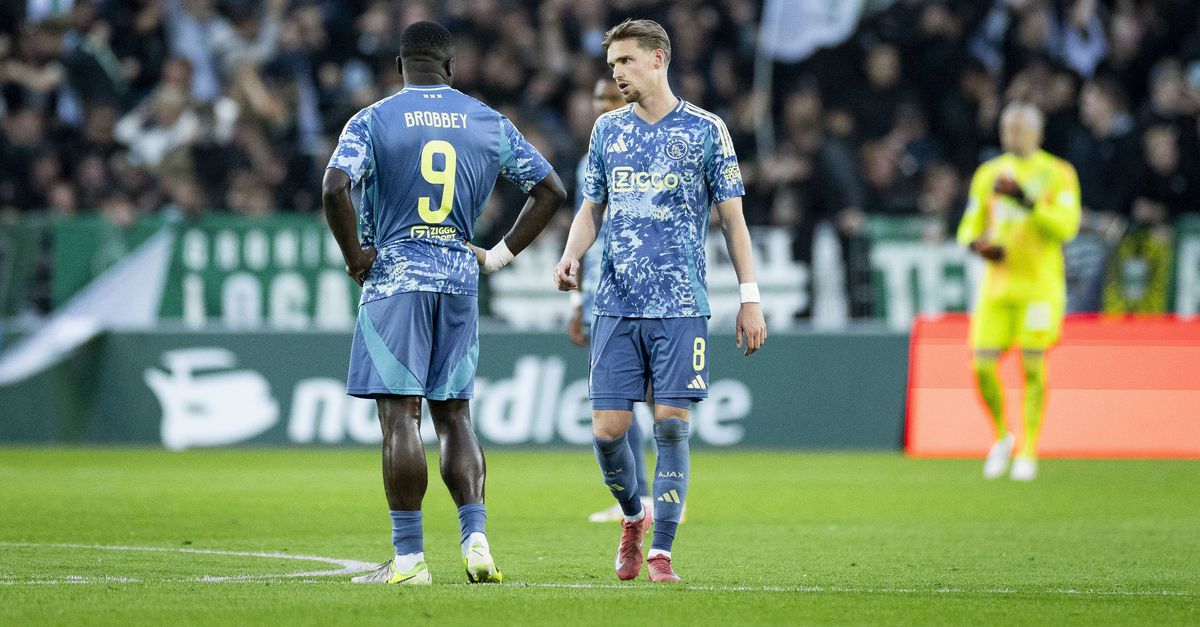 Ajax se desperdiciará en los últimos segundos en Groningen, PSV