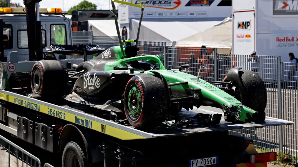 Fórmula 1: Bortoleto de Sauber-Pilot termina entrenando en Imola con
