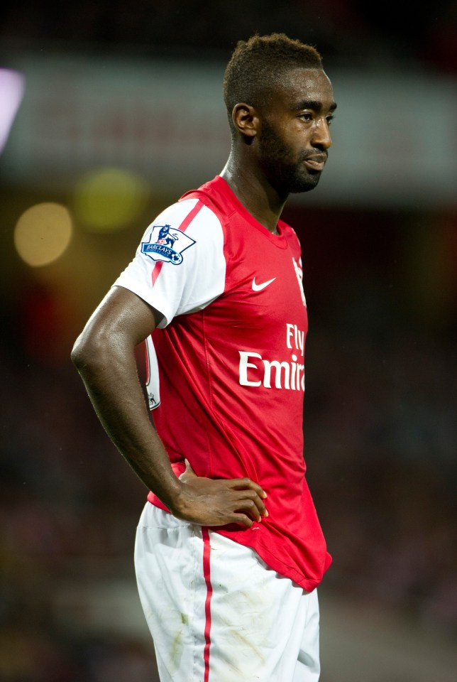 Johan Djourou en el Arsenal Jersey.