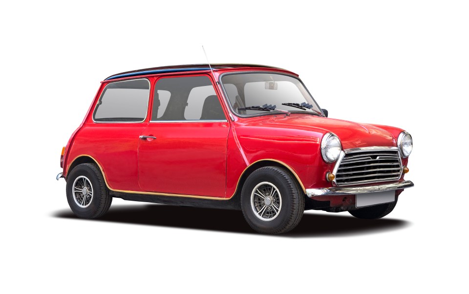 Mini Hatchback rojo clásico.
