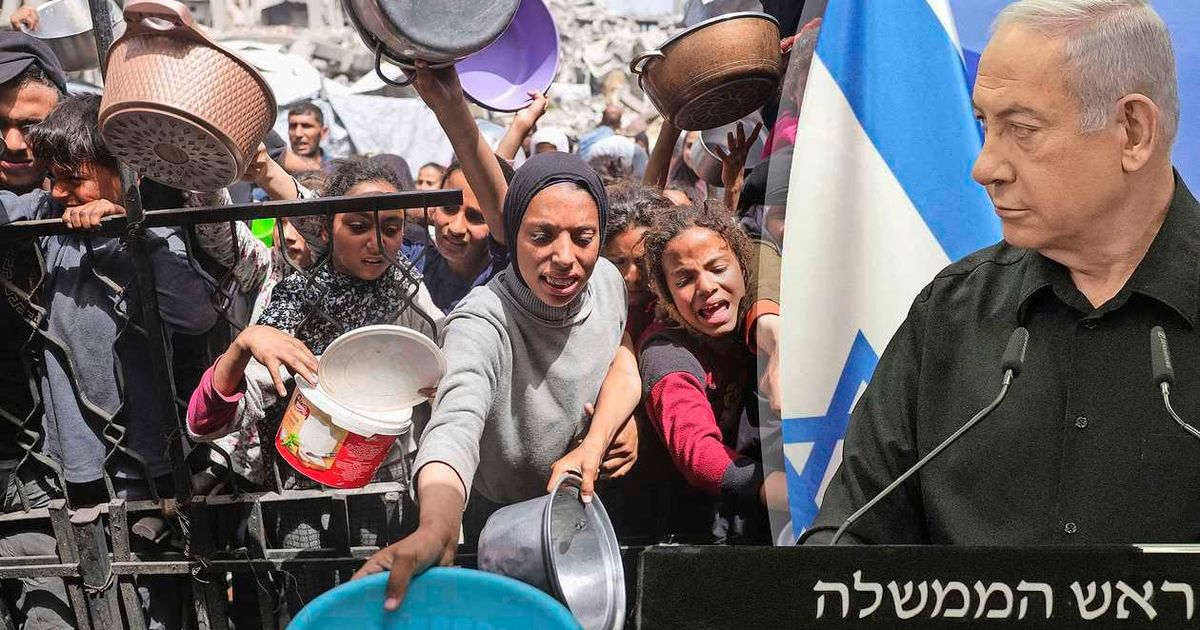 Netanhayu permite que la ayuda alimentaria Gaza bajo presión de