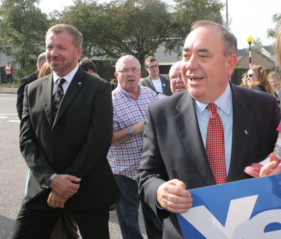 Lee Sansum, guardaespaldas de la princesa Diana, que proporciona seguridad a Alex Salmond.