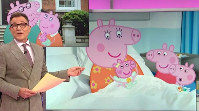 El cerdo de mamá del cerdo de Peppa da a