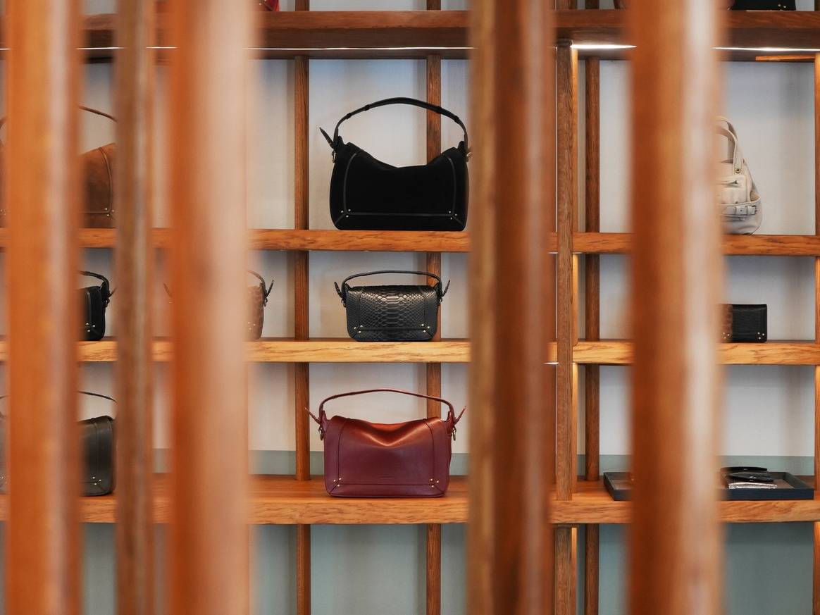 Boutique Jérôme Dreyfuss, à Amsterdam. Boutique Jérôme Dreyfuss, à Amsterdam.
