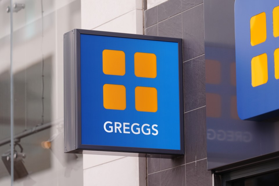 Señal de la tienda Greggs.