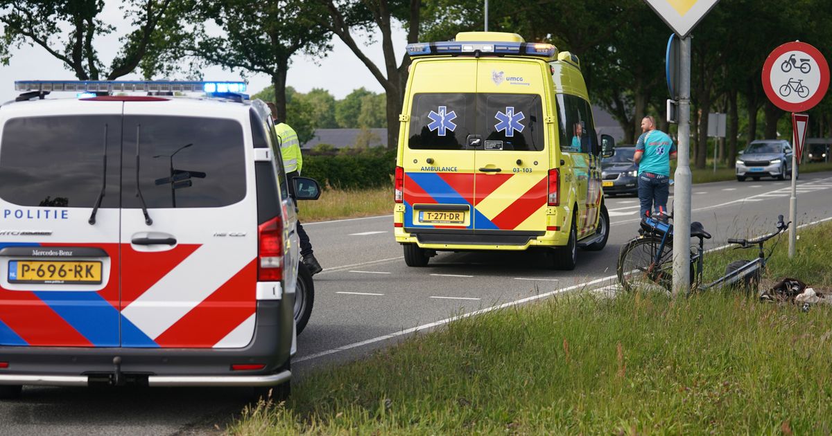 Ciclista herido en Hooghalen después de la colisión