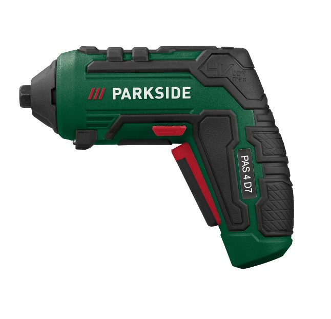 Parkside 4V destornillador inalámbrico.