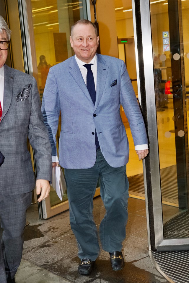 Mike Ashley sale del Tribunal Superior.