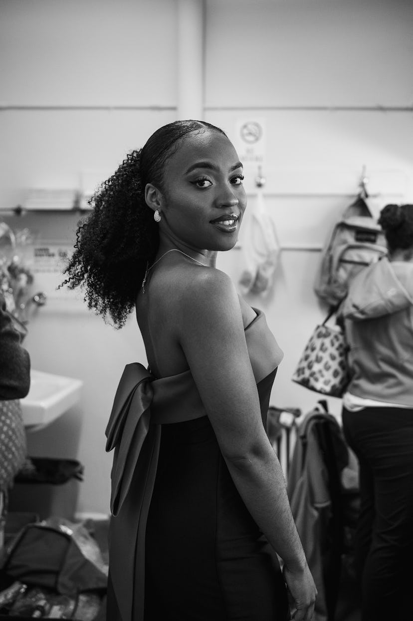 Morgan Scott preparándose para 'John Proctor es el villano'.