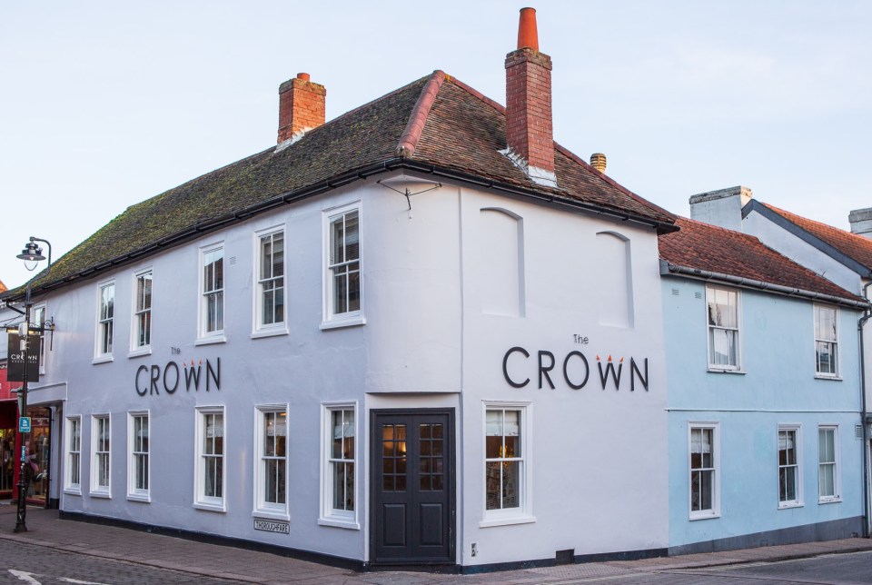 El pub Crown en Woodbridge.