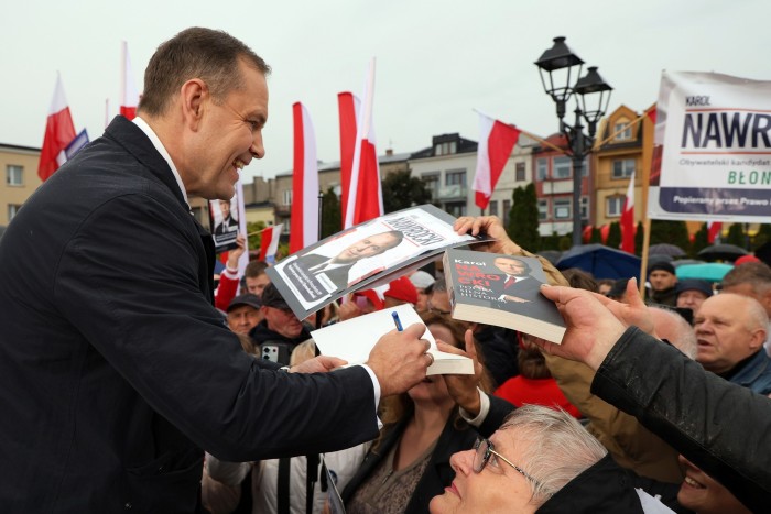 Candidato presidencial polaco Karol Nawrocki