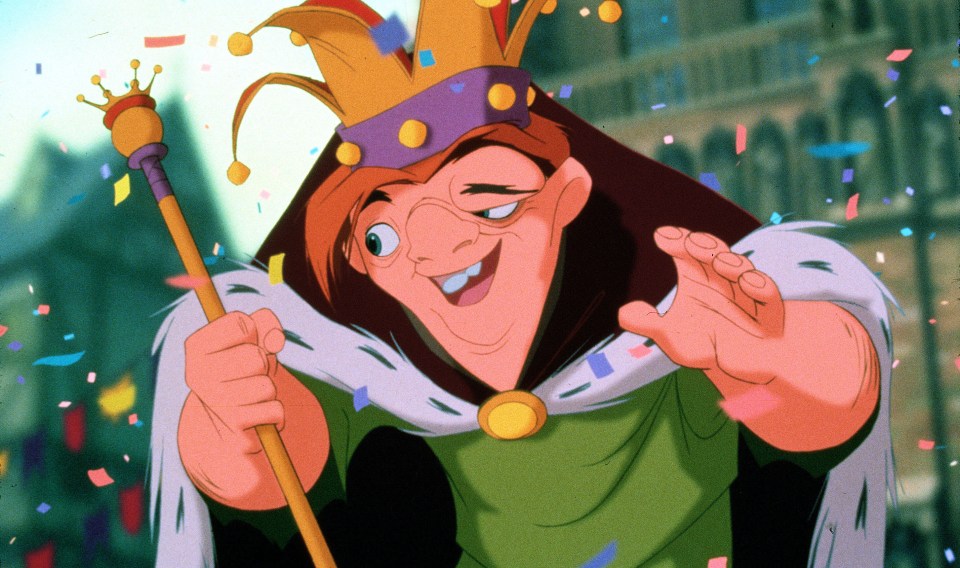 Ilustración del juez Claude Frollo del jorobado de Disney de Notre Dame.