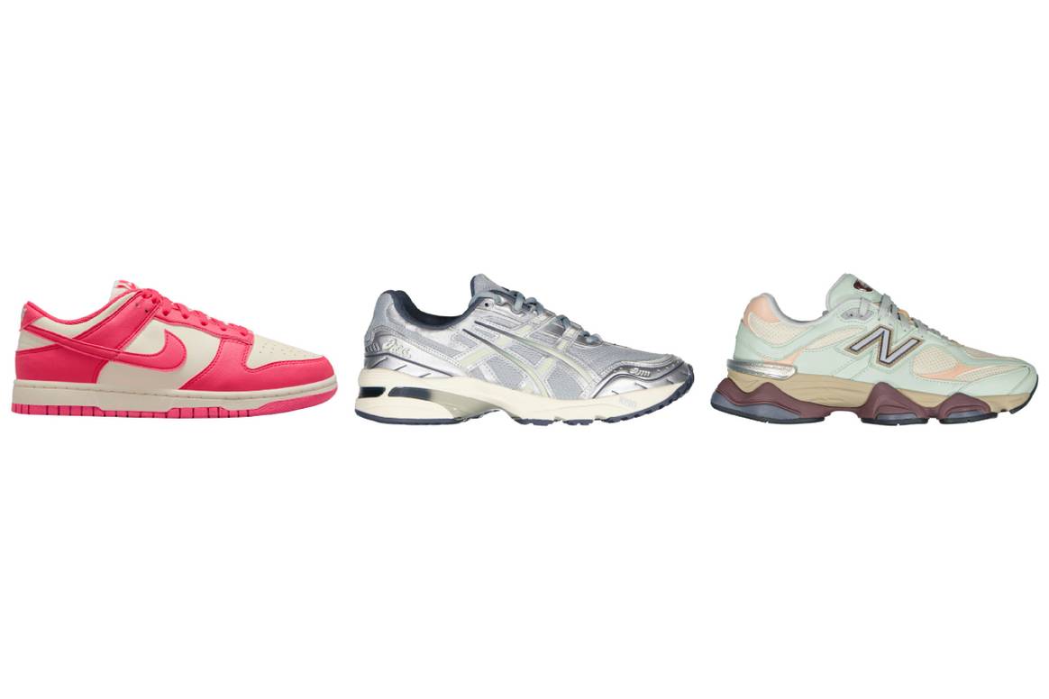 Nike a través de McArthurglen; ASICS a través de McArthurglen; New Balance a través de McArthurglen.