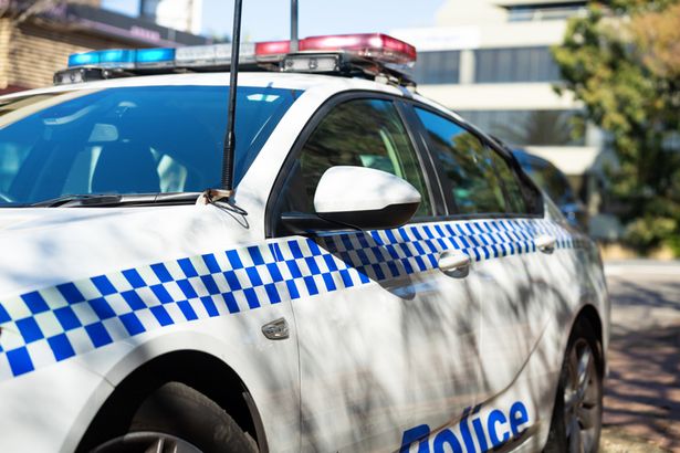 Una foto de un auto de policía en Australia