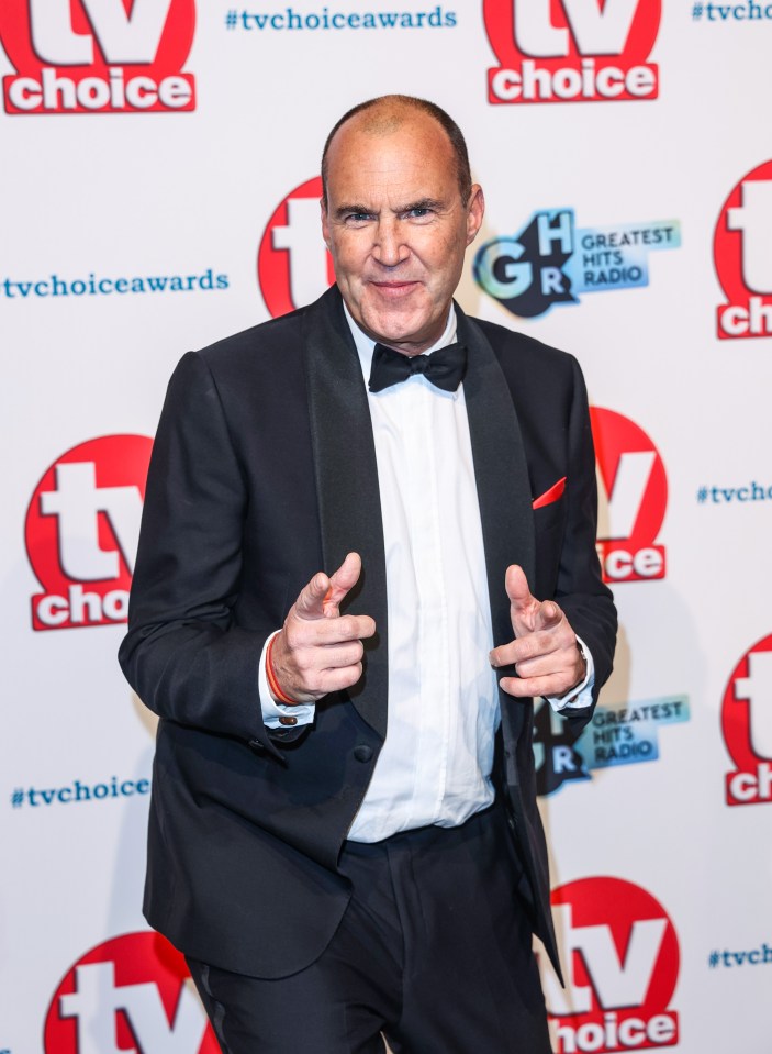 Johnny Vaughan en los TV Choice Awards.
