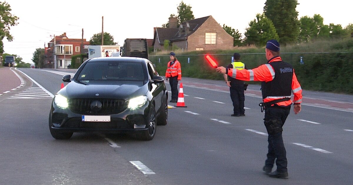 Acción policial a gran escala en la región de Tielt: